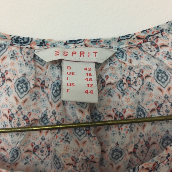 Esprit Bohemian Tie Front Tunic No Sleeves - Picture 4 of 6